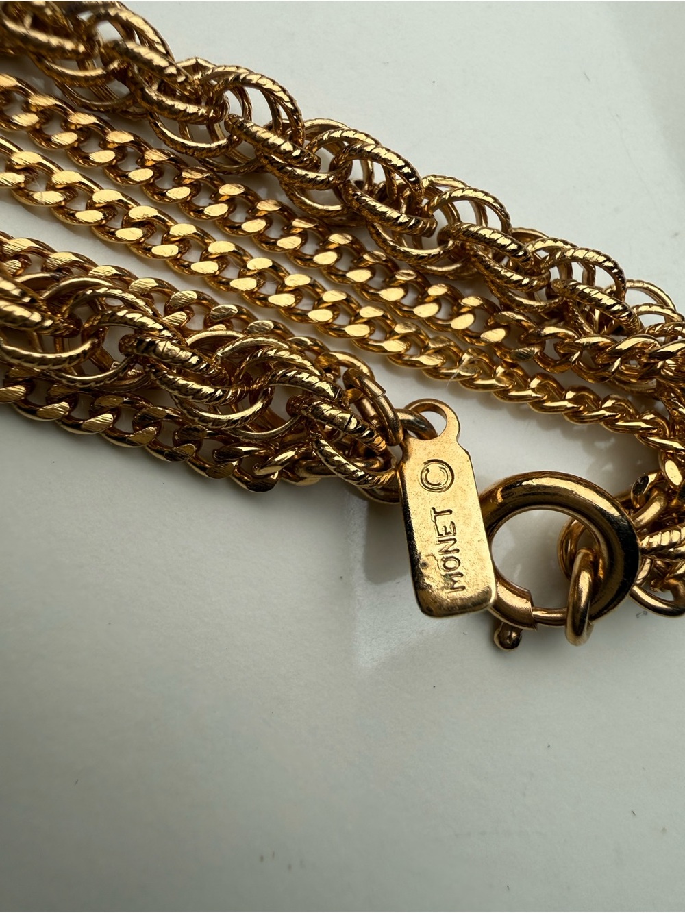 Monet Gold-Tone Layered Multi-Chain Necklace